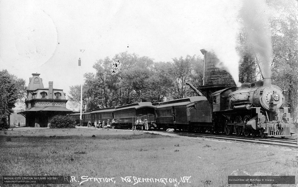 Postcard: Railroad Station, North Bennington, Vermont